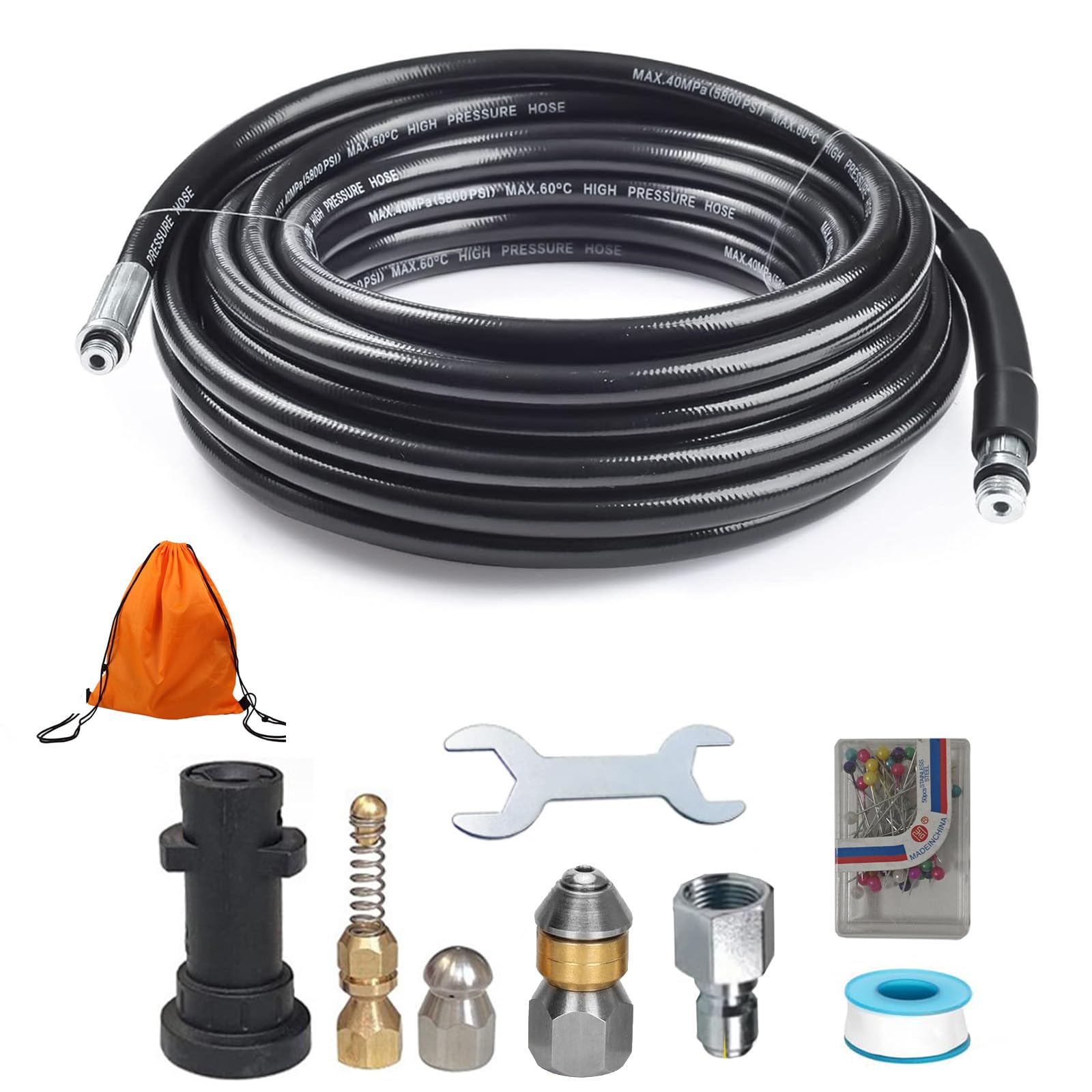 Amazon.co.jp: PakOne 新型ねじれ防止ケルヒャーホース 高圧洗浄機交換